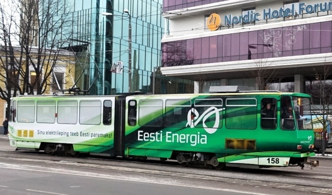 Eesti Energia – üleni kleebitud tramm