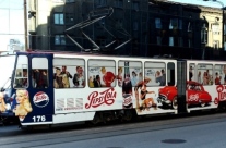 Pepsi – üleni kleebitud tramm