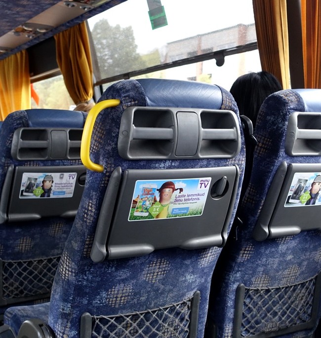 ELION Minu TV – sisereklaam bussis