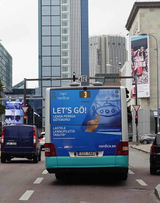 Nordica – reklaam bussil