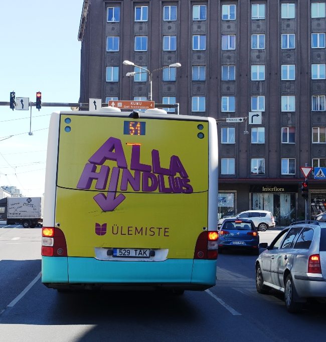 Ülemiste – reklaam bussil