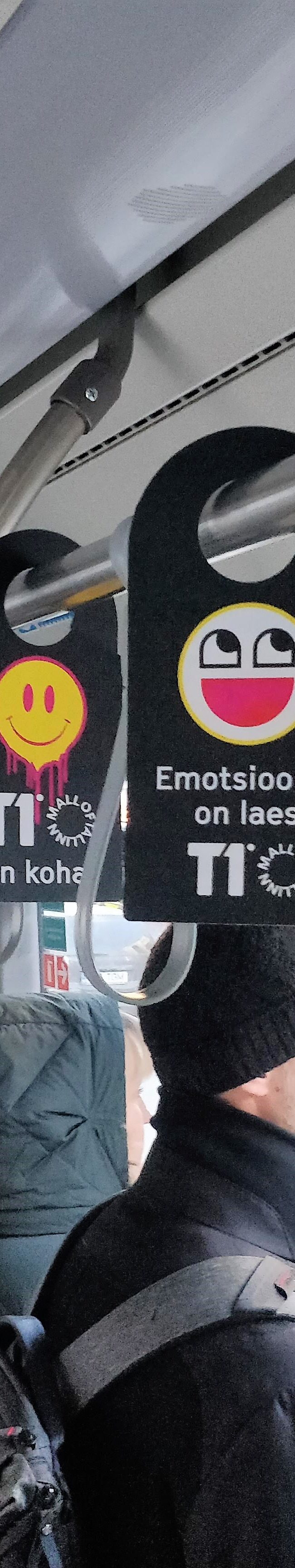 T1 Mall of Tallinn – rippuvad reklaamid ühistranspordis