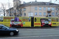 Maxima tramm – reklaam ühistranspordil